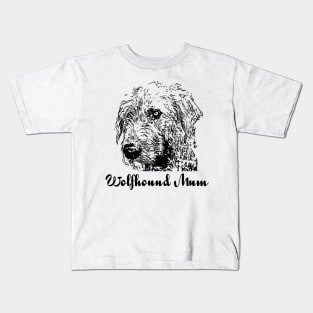 Wolfhound Mum Design Kids T-Shirt